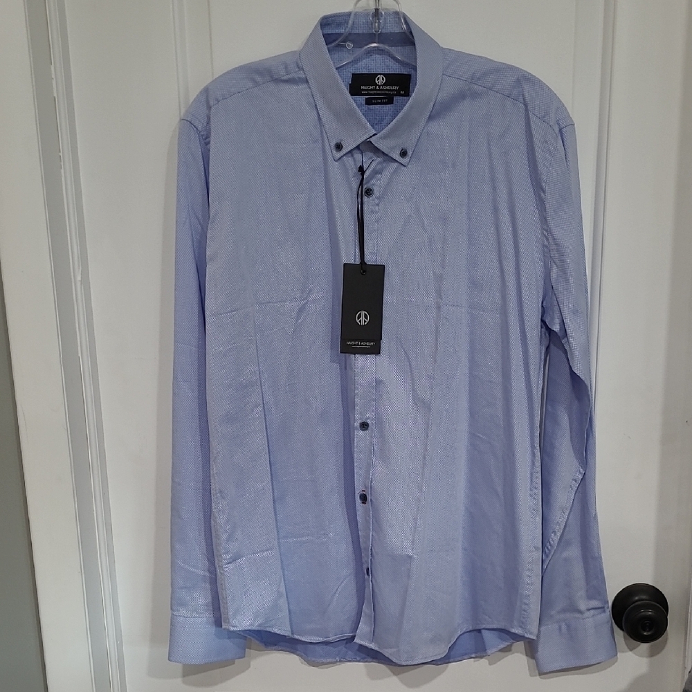 Men's Blue Dress Shirt